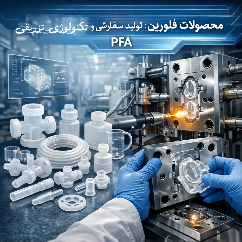 تولید سفارشی قطعات PFA: راهنمای جامع قالب‌گیری محصولات فلورین